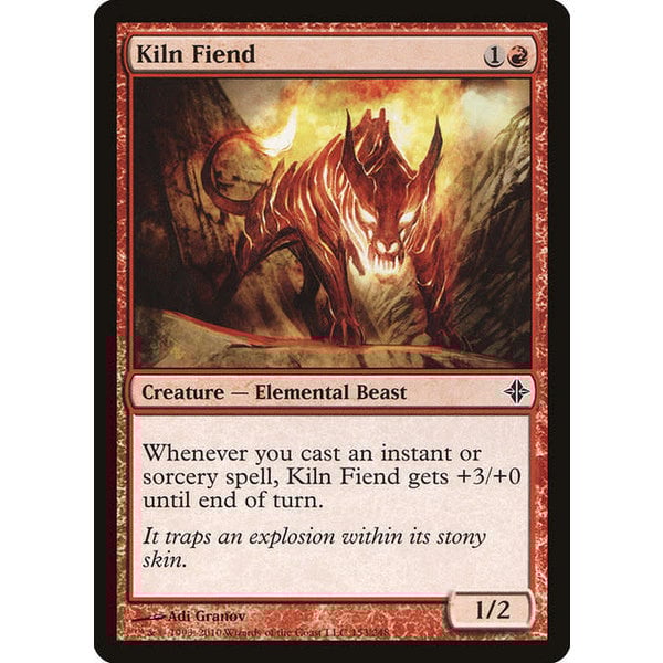 Magic: The Gathering Kiln Fiend (153) Moderately Played Foil