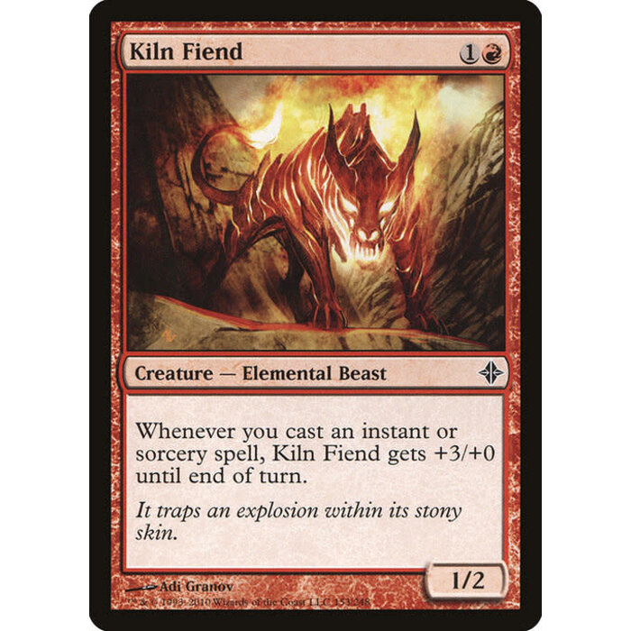 Magic: The Gathering Kiln Fiend (153) Moderately Played Foil