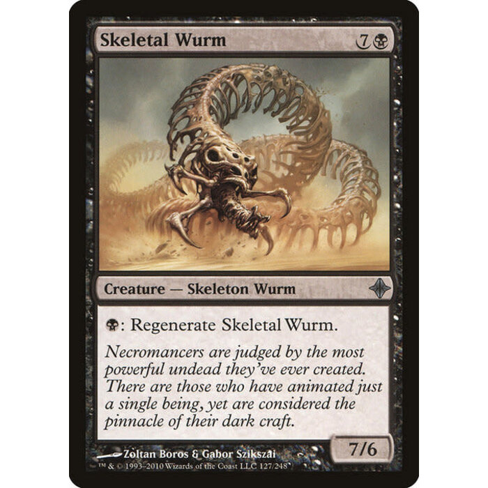 Magic: The Gathering Skeletal Wurm (127) Moderately Played