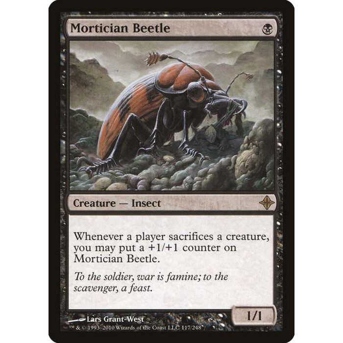 Magic: The Gathering Mortician Beetle (117) Moderately Played
