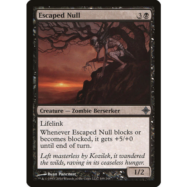 Magic: The Gathering Escaped Null (109) Moderately Played