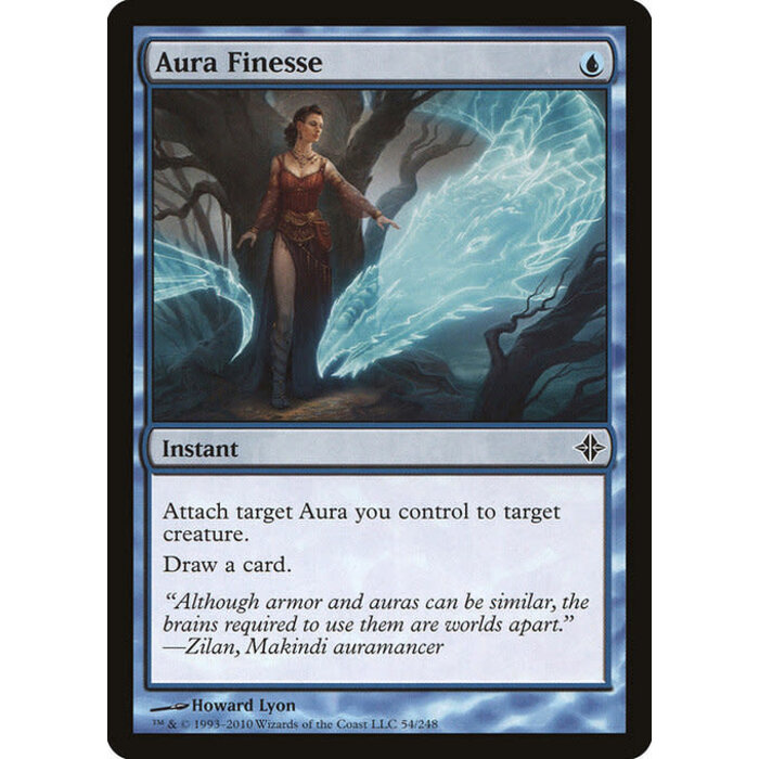 Magic: The Gathering Aura Finesse (054) Moderately Played