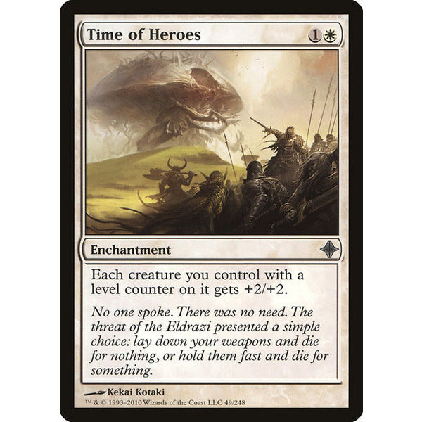 Magic: The Gathering Time of Heroes (049) Moderately Played Foil