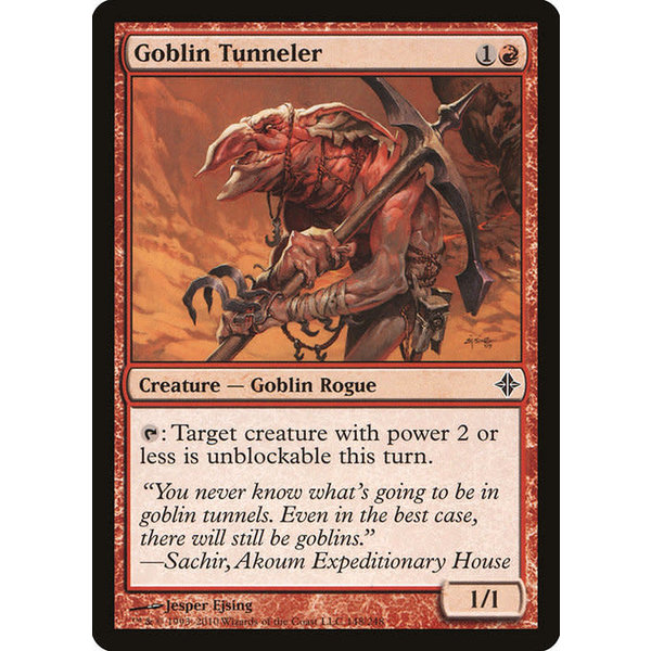 Magic: The Gathering Goblin Tunneler (148) Lightly Played Foil