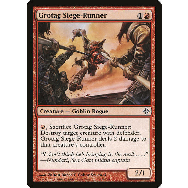 Magic: The Gathering Grotag Siege-Runner (149) Lightly Played Foil