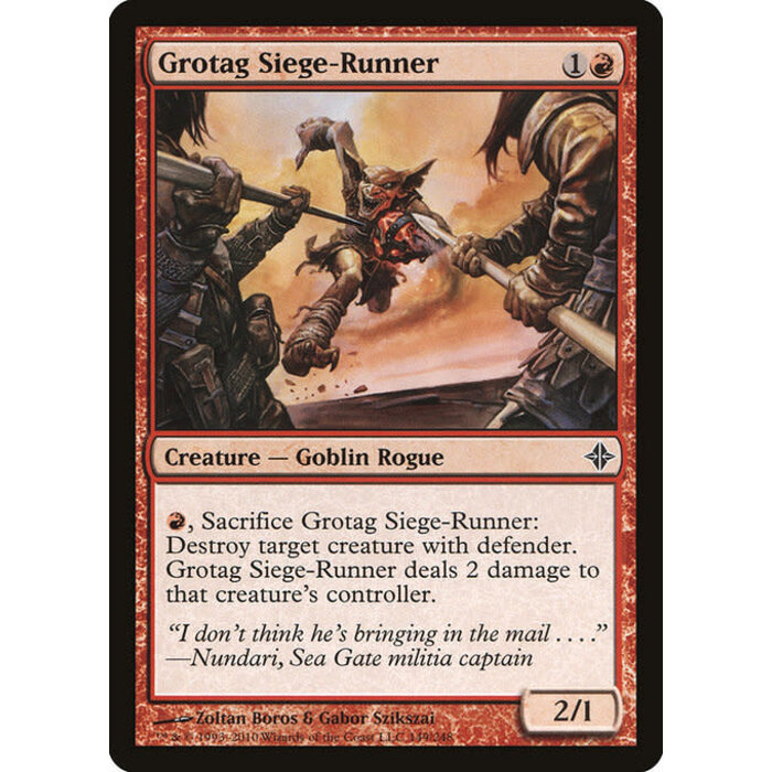 Magic: The Gathering Grotag Siege-Runner (149) Lightly Played Foil