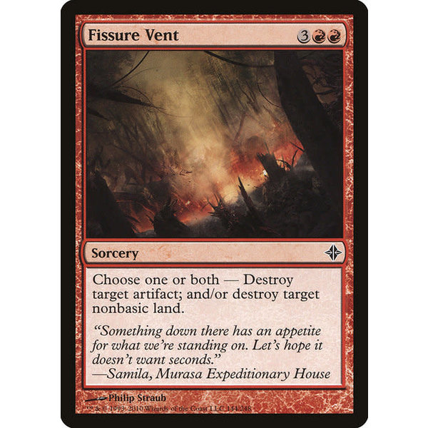 Magic: The Gathering Fissure Vent (144) Moderately Played