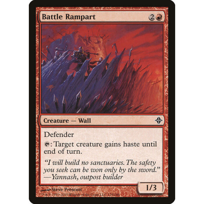 Magic: The Gathering Battle Rampart (135) Moderately Played