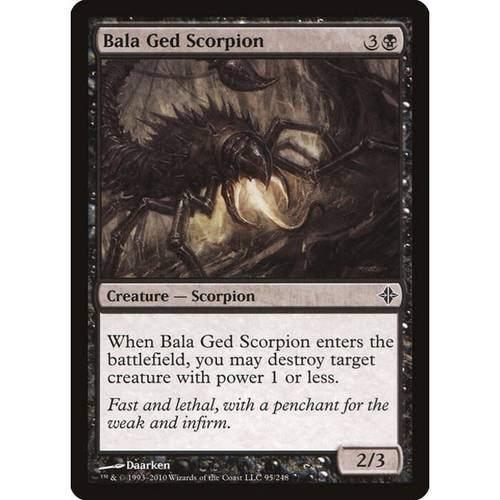 Magic: The Gathering Bala Ged Scorpion (095) Damaged Foil