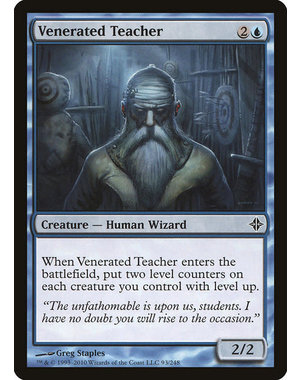 Magic: The Gathering Venerated Teacher (093) Moderately Played