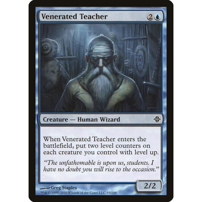 Magic: The Gathering Venerated Teacher (093) Moderately Played