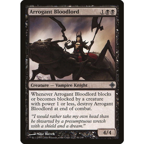 Magic: The Gathering Arrogant Bloodlord (094) Moderately Played