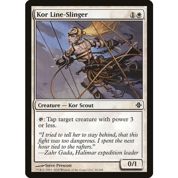 Magic: The Gathering Kor Line-Slinger (030) Moderately Played