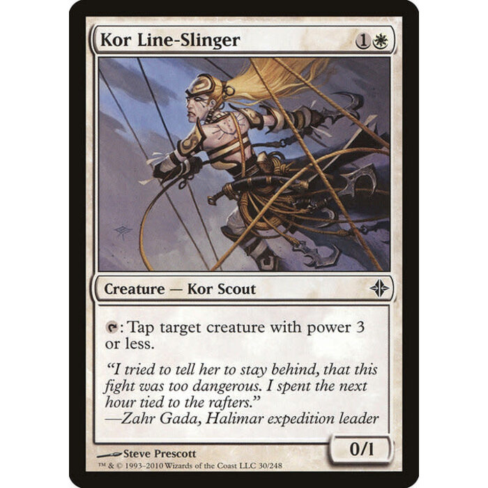 Magic: The Gathering Kor Line-Slinger (030) Moderately Played
