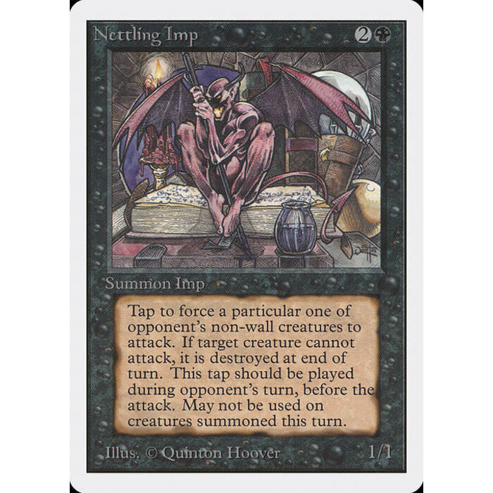 Magic: The Gathering Nettling Imp (118) Moderately Played