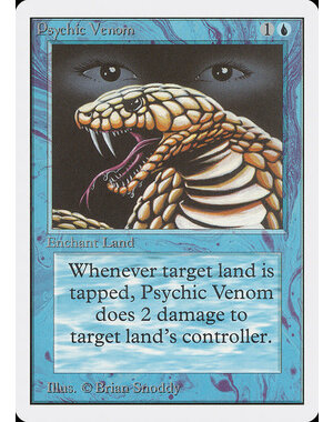 Magic: The Gathering Psychic Venom (076) Moderately Played