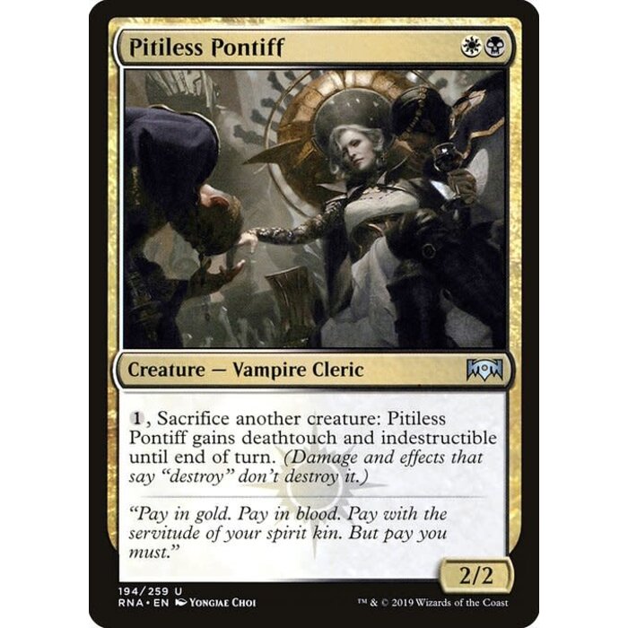 Magic: The Gathering Pitiless Pontiff (194) Near Mint