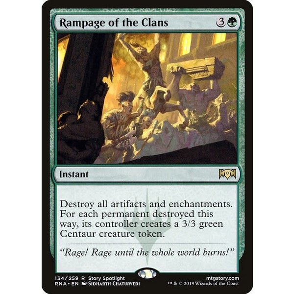 Magic: The Gathering Rampage of the Clans (134) Lightly Played