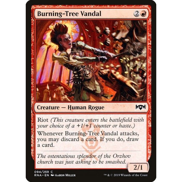 Magic: The Gathering Burning-Tree Vandal (094) Near Mint