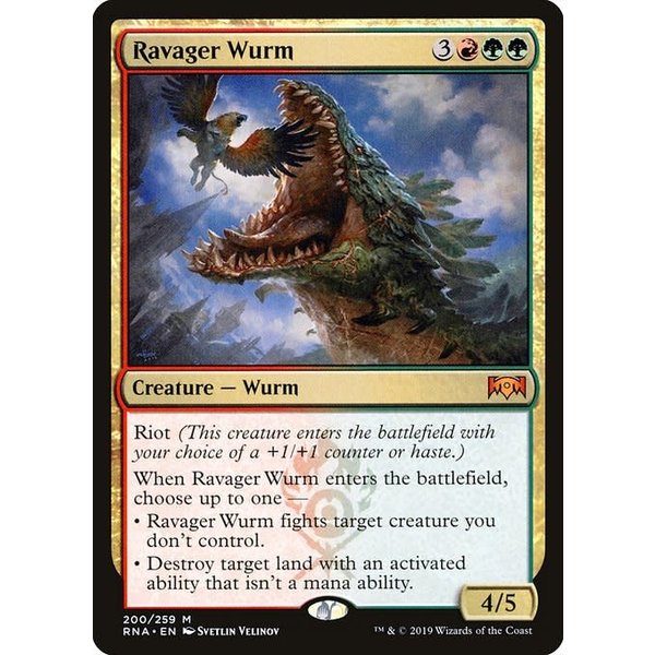 Magic: The Gathering Ravager Wurm (200) Lightly Played