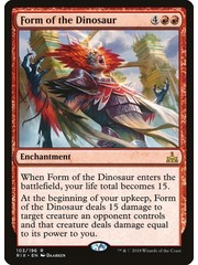 Magic: The Gathering Form of the Dinosaur (103) Lightly Played