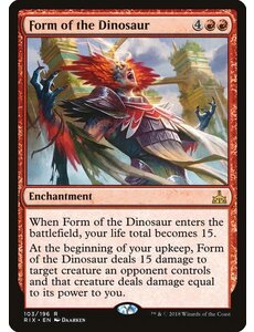 Magic: The Gathering Form of the Dinosaur (103) Lightly Played