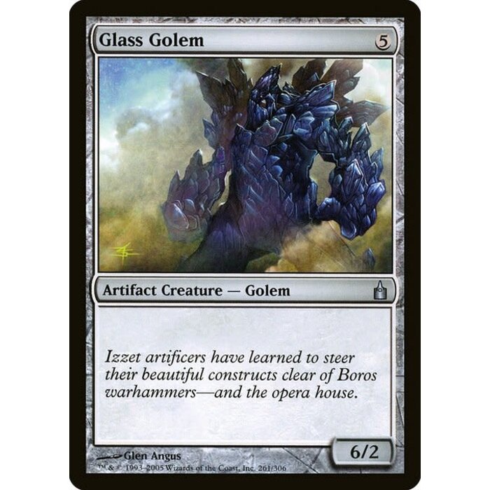 Magic: The Gathering Glass Golem (261) Moderately Played