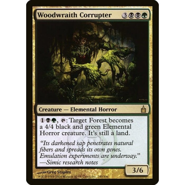 Magic: The Gathering Woodwraith Corrupter (240) Lightly Played