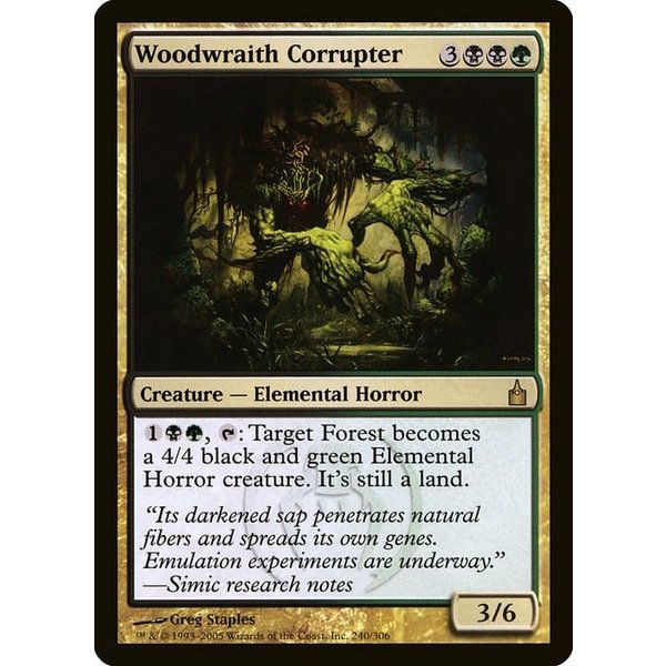 Magic: The Gathering Woodwraith Corrupter (240) Moderately Played