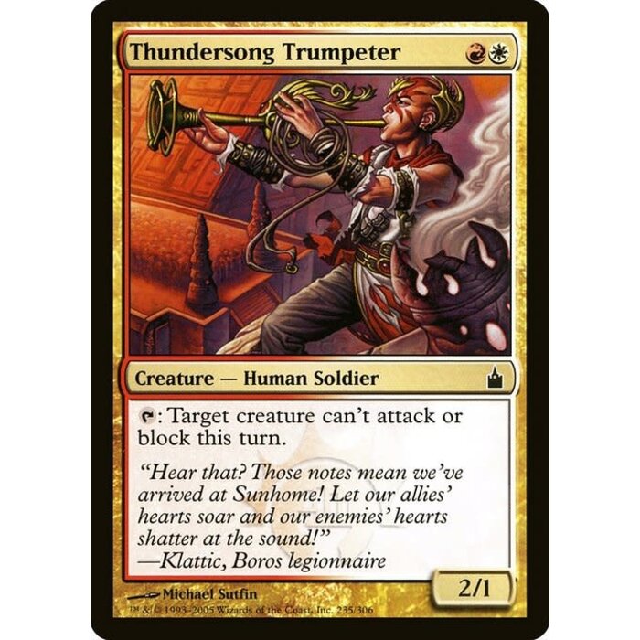 Magic: The Gathering Thundersong Trumpeter (235) Lightly Played