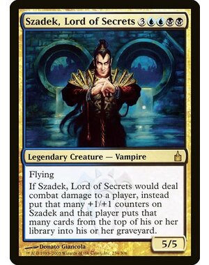 Magic: The Gathering Szadek, Lord of Secrets (234) Lightly Played