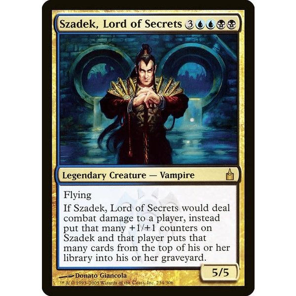 Magic: The Gathering Szadek, Lord of Secrets (234) Moderately Played