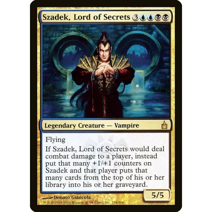 Magic: The Gathering Szadek, Lord of Secrets (234) Moderately Played