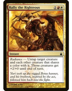 Magic: The Gathering Rally the Righteous (222) Lightly Played