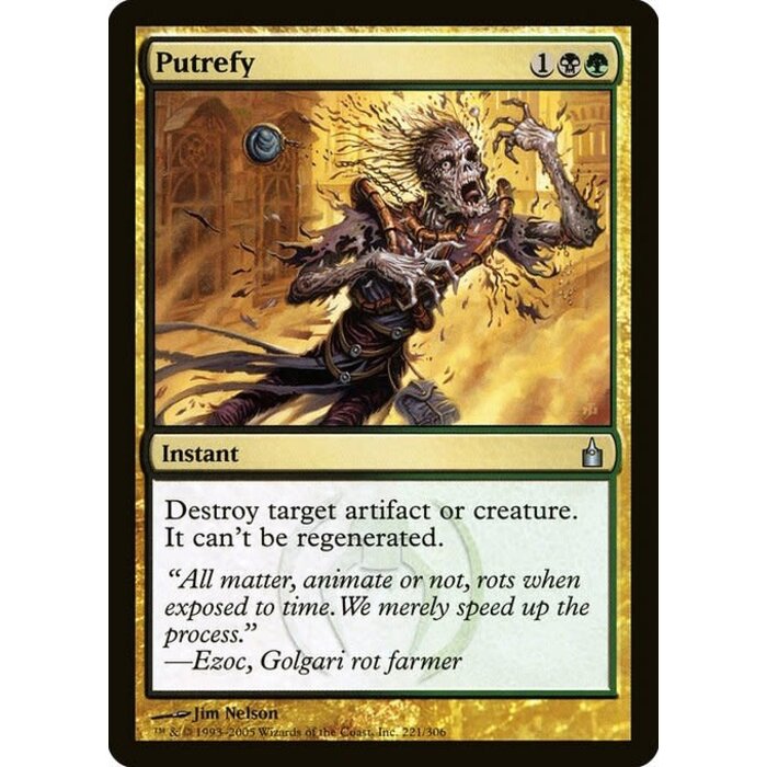 Magic: The Gathering Putrefy (221) Lightly Played