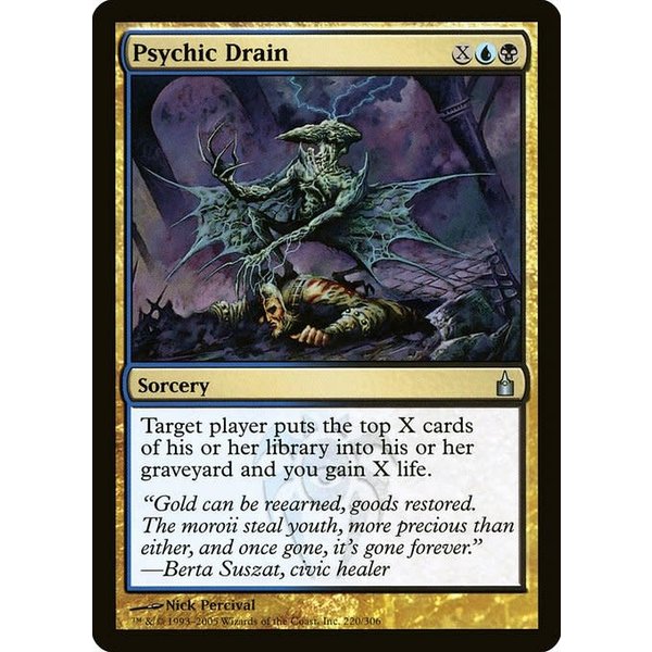 Magic: The Gathering Psychic Drain (220) Lightly Played