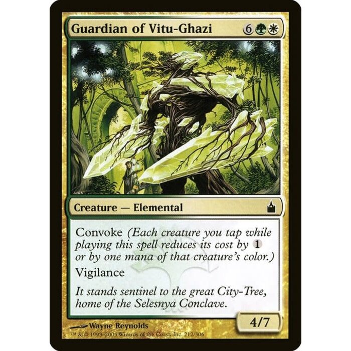 Magic: The Gathering Guardian of Vitu-Ghazi (212) Lightly Played