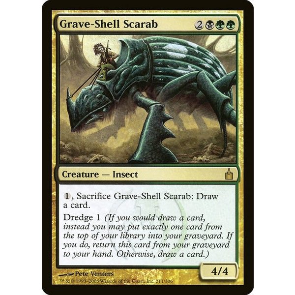 Magic: The Gathering Grave-Shell Scarab (211) Moderately Played