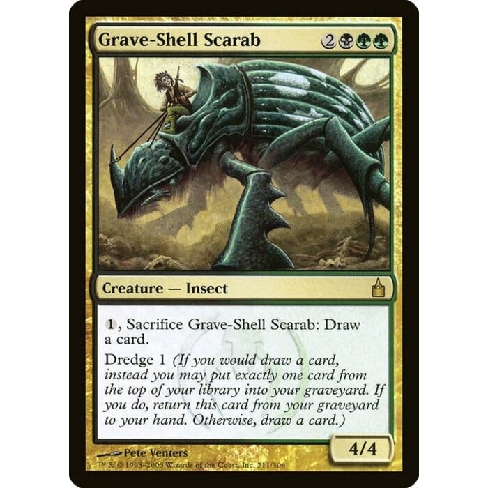 Magic: The Gathering Grave-Shell Scarab (211) Moderately Played