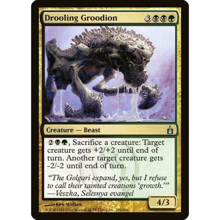 Magic: The Gathering Drooling Groodion (204) Moderately Played