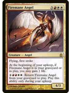Magic: The Gathering Firemane Angel (205) Lightly Played