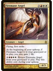 Magic: The Gathering Firemane Angel (205) Moderately Played