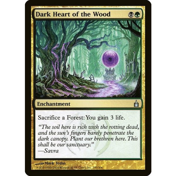 Magic: The Gathering Dark Heart of the Wood (200) Lightly Played