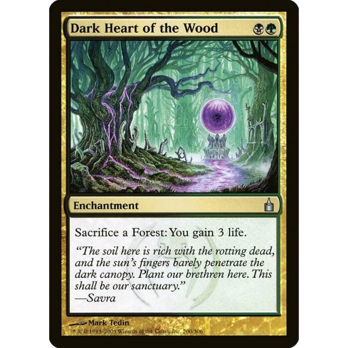 Magic: The Gathering Dark Heart of the Wood (200) Lightly Played