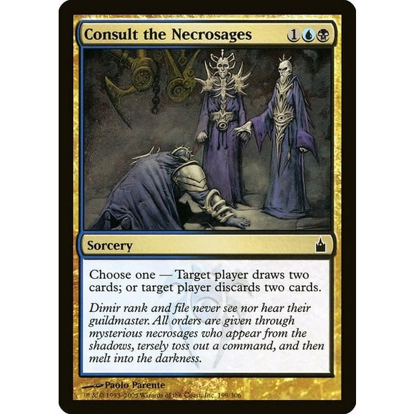 Magic: The Gathering Consult the Necrosages (199) Moderately Played
