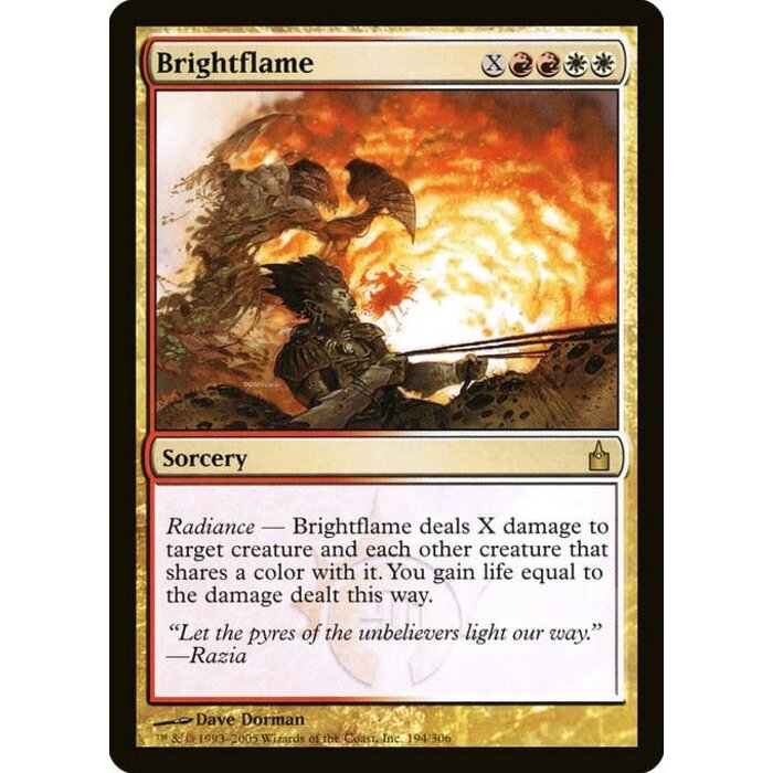 Magic: The Gathering Brightflame (194) Lightly Played Foil