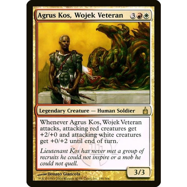 Magic: The Gathering Agrus Kos, Wojek Veteran (190) Heavily Played