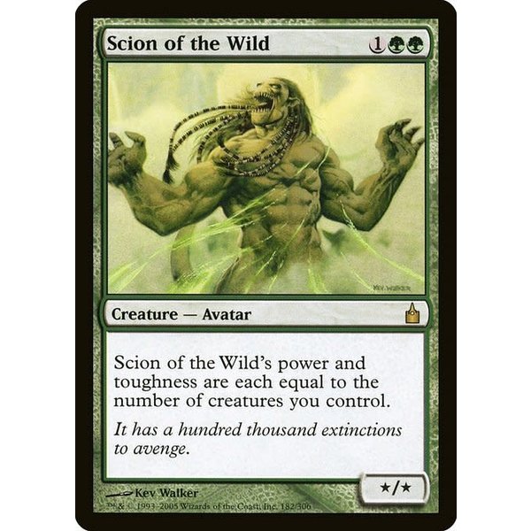 Magic: The Gathering Scion of the Wild (182) Moderately Played