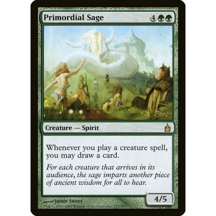Magic: The Gathering Primordial Sage (177) Lightly Played