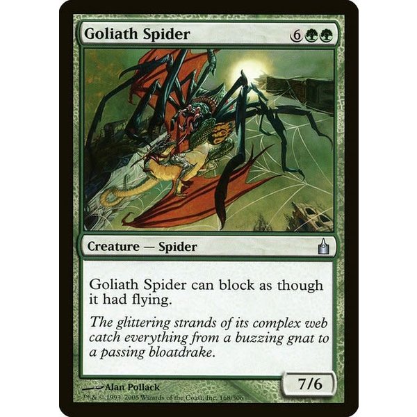 Magic: The Gathering Goliath Spider (168) Lightly Played